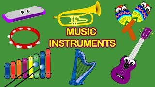 Learn Music Instruments with sounds  学习乐器的中英文名称 [upl. by Harlan]