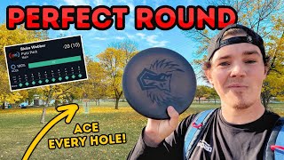 I ACED EVERY HOLE The Perfect Round of Disc Golf [upl. by Heathcote]