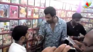 Vishal Raids Video Shop in Tirupur Finds Pirated CDs of Poojai and Kaththi  Thiruttu VCD [upl. by Ridinger]