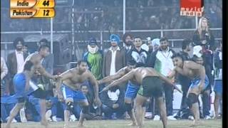 KABADDI WORLD CUP FINAL 2012 PUNJABHAJI ARSHAD [upl. by Anyad]