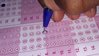 OMR sheet Barane ka practice and Mistakes [upl. by Tate]