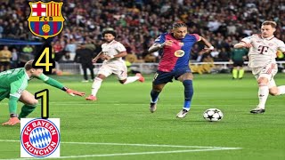 BARCELONA vs BAYERN MUNICH 41  Champions League 2025 highlights Full hd [upl. by Dieterich]