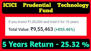 ICICI Prudential technology fund  ICICI Prudential technology direct plan  growth  mutualfunds [upl. by Dominick]