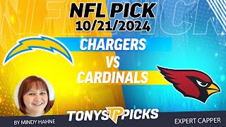 LA Chargers vs Arizona Cardinals 102124 Week 7 FREE NFL Picks and Predictions by Mindy Hahne [upl. by Abdu]