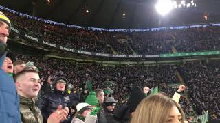 Celtic fans ECSTATIC at LATE GOAL  Celtic 10 Dundee United [upl. by Green]