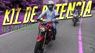 Kit de potencia TVS Apache 200  SEXTO CAMBIO [upl. by Cloutman368]