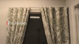 How to hang curtains on a curtain track [upl. by Aerdno]