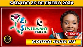 Resultado de EL SINUANO NOCHE del SABADO 20 de enero del 2024 chance sinuanonoche [upl. by Ellegna]