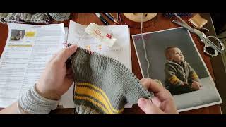 Tuto Tricot vidéo 9 du projet Paletot Layette de Phildar façonner larrondi de lemmanchure [upl. by Aelyk]