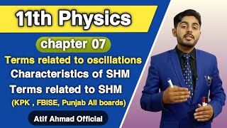 Terms related to Oscillations class 11 characteristics of simple harmonic motion terms related SHM [upl. by Aivataj970]