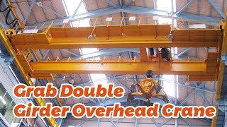 Sewage Plant Equipment Operation Made Easy with This Simple Grab Double Girder Overhead Crane Trick [upl. by Dream]