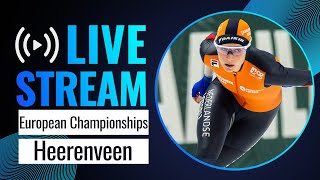 LIVE  European Championships session  Heerenveen 2024  SpeedSkating [upl. by Noscire]