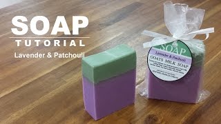 Lavender and Patchouli Melt and Pour Soap [upl. by Avilys]