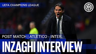 SIMONE INZAGHI INTERVIEW  ATLETICO MADRID 21 INTER 32 on penalties 🎙️⚫🔵 [upl. by Llehsam934]