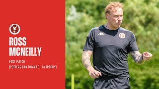 Ross McNeilly Post Match Potters Bar Town FC vs Whitehawk A [upl. by Niwhsa]