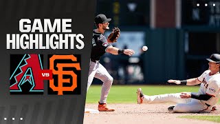 Dbacks vs Giants Game Highlights 42124  MLB Highlights [upl. by Sima]