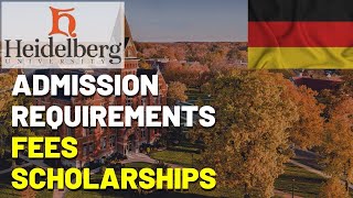 How to Apply to the Heidelberg University  Admission Requirements  Fees for International Students [upl. by Saks]