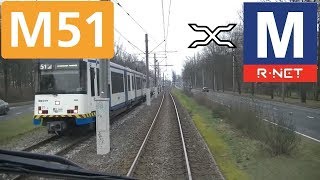 🚇 GVB Rnet Amsterdam Metrolijn 51 Cabinerit Westwijk  Centraal Station Drivers view POV 2016 [upl. by Ailegna]