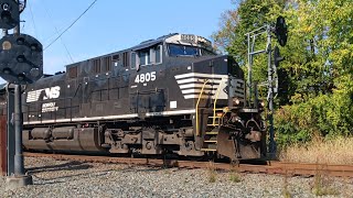 NS 595 Entering North End Perryville Wye Onto The Port Road Branch [upl. by Absalom]