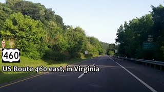 US Route 460 east in Virginia  from Glen Lyn to Blacksburg Virginia Tech [upl. by Philly746]