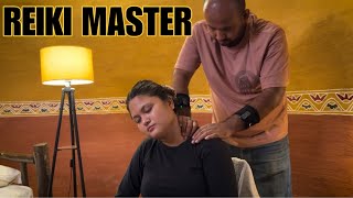 Asmr Imsomnia relief head massage therapy deep tissue massage by Indian barber Reiki Master [upl. by Zetta]