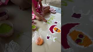 Diwali Rangoli ￼ [upl. by Pomcroy]