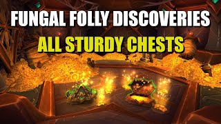 Fungal Folly Discoveries WoW  All Fungal Folly Sturdy Chests Locations [upl. by Carbone106]