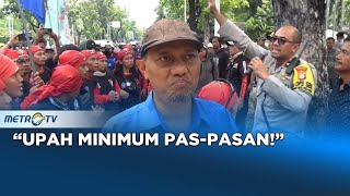 Ricuh Demo Kenaikan UMP quotUpah Minimum PasPasanquot [upl. by Tav]