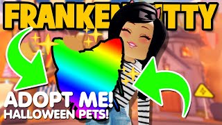 NEW FRANKEN KITTY LEGENDARY HALLOWEEN PET in Adopt Me roblox NEWS TEA [upl. by Alenoel]