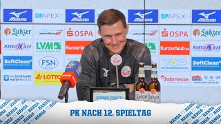 💬 PK nach dem Spiel FC Hansa Rostock vs RotWeiss Essen  3 Liga⚽ fchrwe [upl. by Rainger]