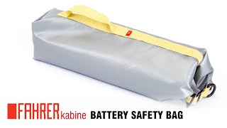 BATTERY SAFETY BAG • Brandhemmende EBikeAkkuTransporttasche von FAHRER Berlin [upl. by Adelric24]