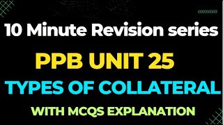 PPB Unit 24  Types of collateral and their collateral – 10Minute Quick Revisionquot [upl. by Nimoynib157]