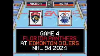 Edmonton Oilers vs Florida Panthers Game 4 NHL 94 2024 [upl. by Yeldnarb]