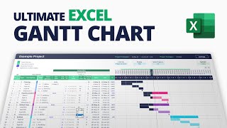 How to create Ultimate Excel Gantt Chart for Project Management with Smart Dependency Engine [upl. by Eiramave823]