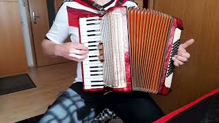 Major Tom  Peter Schilling völlig losgelöst accordioncover [upl. by Monteria]