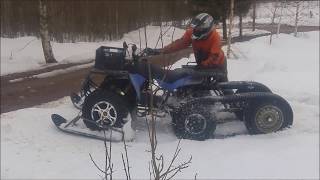 Konvertera ATV till snöskoter [upl. by Finnie472]