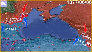 The RussoTurkish War 1877 in 8 minutes using Google Earth [upl. by Jenkins]