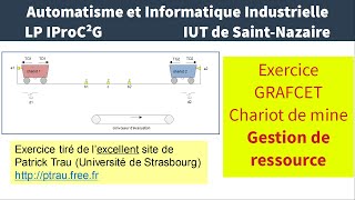 Automatisme et Informatique Industrielle  LP IProC²G  TD7 Chariot de mine  Gestion de ressource [upl. by Marih653]