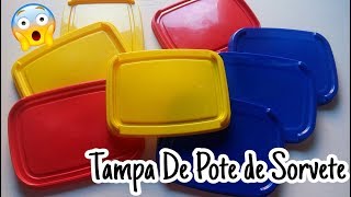 3 Ideias Lindas Com Tampas De Pote Diy Sorvete [upl. by Nemaj]