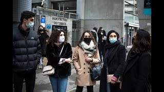 Etudiants à Lyon «on est en colère et très inquiets pour notre avenir» [upl. by Eilrak307]