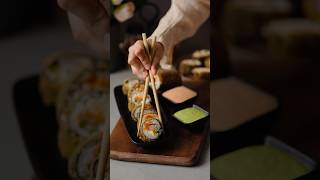 Fired Sushi Rolls Cream Cheese and Crab sticks FriedSushiRolls cooking recipe shortsrecipe [upl. by Nainatrad]