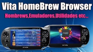 Vita HomeBrew Browser 081 PSVITA APP [upl. by Sileas]