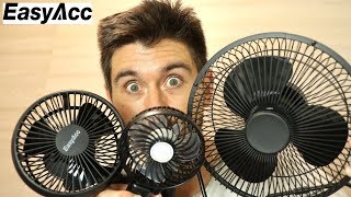 EasyAcc ventilatori silenziosi e ricaricabili per unestate fresca [upl. by Aneehsak]