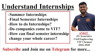 INTERNSHIPS explained  VIT Chennai amp Vellore [upl. by Searle997]