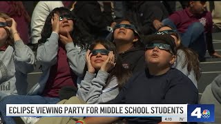 Eclipse viewing party for middle school students in Norwalk [upl. by Madigan862]