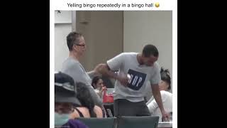 YELLING BRINGO REPEATEDLY IN A BINGO HALL 😂 [upl. by Cumine]