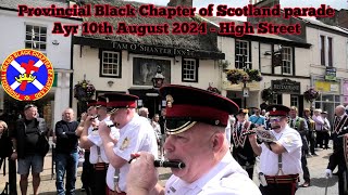 Provincial Black Chapter of Scotland Parade 2024  High Street [upl. by Madson169]