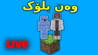 Kurdish Minecraft  ڵایڤی وەن بلۆک لەگەل موستەفا [upl. by Alol]