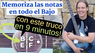 Aprender las notas en el Bajo fácil y rápido con un simple truco [upl. by Alethea]