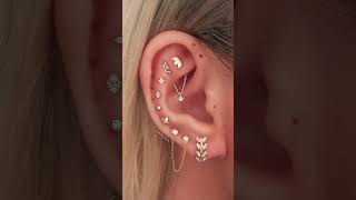 Pretty Hoop Cartilage Helix Ear Piercing Idea [upl. by Saval]